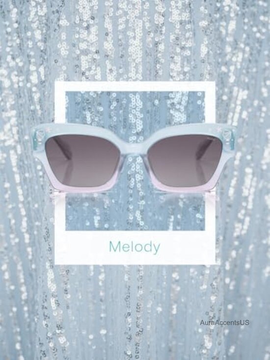 Square Cat Eye Polarized Sunglasses with Pearl Accents main image 5